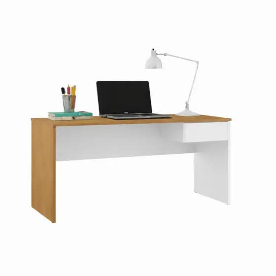 Mesa Escrivaninha Com Gaveta Mesinha Computador Multiuso Escritório Estudo Home Office Várias Cores