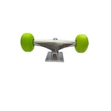 kit truck de skate com roda kronik verde e rolamento+ parafusos