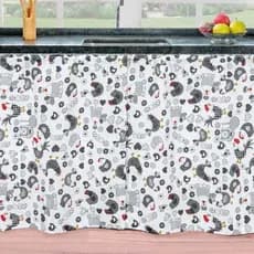 Cortina de Pia Cozinha 1,40m x 0,80cm