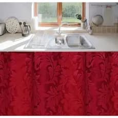 Cortina Pia Jacquard 1,30m x0,80cm Decoração de Cozinha