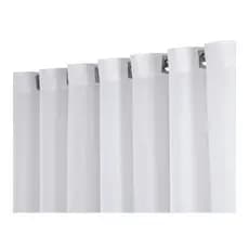 Cortina de Pia Voil Linho Flame 1,40m x 0,80cm Cozinha Todas com ILHOS CROMADO