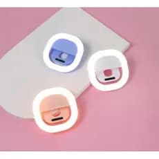 Luz Selfie Ring Light Clipe Anel Oval Led Flash Celular Universal