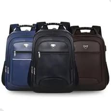 Mochila Masculina Couro Alça Aço Reforçada Impermeável Notebook Executiva Faculdade Escolar Trabalho