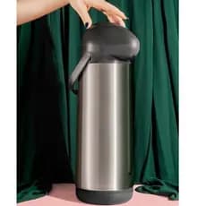 Garrafa Térmica MOR Nobile 1,9L Inox com Bomba Café Chá Água Quente e Fria - Leve e Moderna