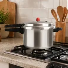 Panela de Pressão Profissional Eirilar 13L Alumínio 4mm Reforçada com Cabos de Baquelite Resistente