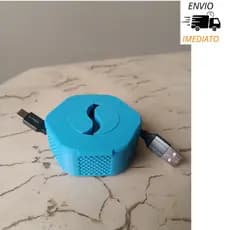 Organizador Porta Cabos de Celular Caixa Retrátil