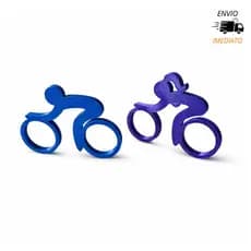 Kit 2 Esculturas De Bicicleta Decorativas Ciclistas