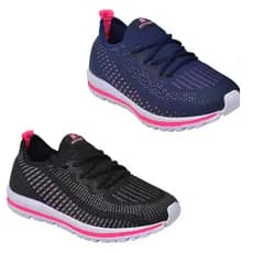 Kit 2 pares Tênis Feminino Caminhada Academia Olimp Corrida Treino dia a dia Trabalho Leve Macio Confortável