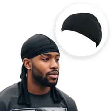Kit Completo: Durag Premium + Wave Cap. Ondas Definidas e Sem Frizz penteado waves 360