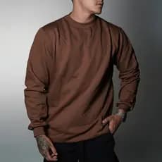 Moletom Careca Masculino Feminino Unissex Gola redonda Blusa de frio Streetwear