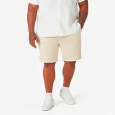Bermuda de Linho Plus Size Masculino Short Mauricinho Elástico com Cordão Casual Confortável Verão G1 G2 G3 G4