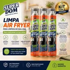 Limpa Air Fryer O Spray Que Deixa Sua Air Fryer Limpa, Brilhando e com Cara de Nova Limpa Air Fryer