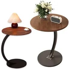 Mesa De Canto Estilo Industrial Casa Decorativa Acabamento Em Ferro Resistente Apoio Lateral