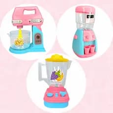 Kit Cozinha Rosa De Brinquedo Comidinhas Conjunto Infantil Presente Natal Meninas