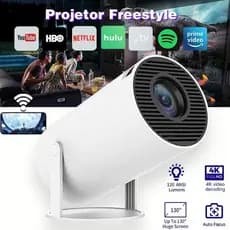 Genérica Mini Projetor Smart 4k Wifi 1080p HD HY300 Cor Branco 110V/220V