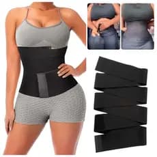 Cinta Modeladora Cintura Invisivel Faixa Queima Gordura 5mts