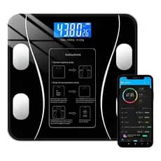 Balança Digital 180kg Vidro Temperado Com Sincronização App Bluetooth
