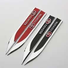 2 Pçs/Lote Toyota Adesivo TRD RAV4 Yaris Auris Camry Reiz Highlander Prado Corolla Logotipo Porta Do Carro Fender Emblem