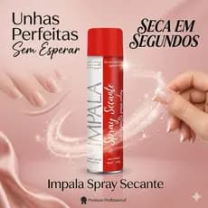2 Spray Secante De Esmalte 400ml P/Unhas - Impala