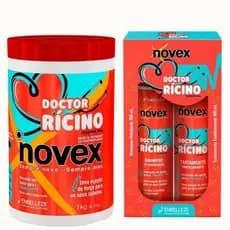 Novex Kit Doctor Ricino Shampoo + Condicionador + Máscara