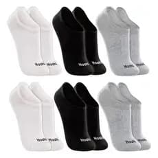 Kit 6 Pares Meias Hoahi Invisível Sapatilha Cano Baixo Confortável Masculina Feminina Algodão