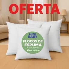 Kit com 4 Refil Enchimentos para Almofadas 45x45cm Flcos de Espuma