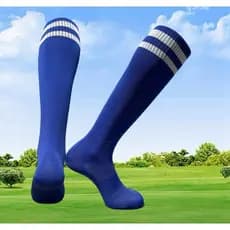 Kit 6/4/1 pares Meião de Futebol Cano Alto Listras Meia Jogador Adulto