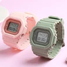 [MAYZHISU] Esportes Digital LED Homens Mulheres Crianças Relógio Pulseira De Silicone Quadrado Luminoso À Prova D'água D