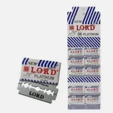 Kit com 500 Lâminas de Barbear Lord Platinum – 10 Cartelas com 50 Lâminas Cada