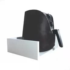 Prateleira Suporte De Parede Para Air Fryer Mdf Madeira
