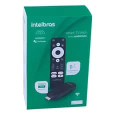 Smart Tv Stick Full Hd Intelbras Controle Remoto Comando Voz