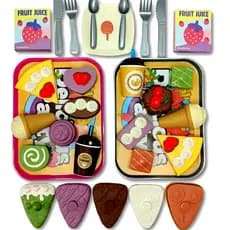 Padaria Infantil Comidinhas Kit Sobremesa De Brinquedo Pães Doces Brinquedo E Guloseimas Brinquedo