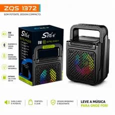 Caixinha De Som Portátil Bluetooth RGB Potente Pequena