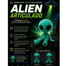 Alien Et Articulado - Decoração Colecionável