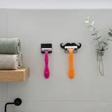 Suporte Para Aparelho De Barbear Conjunto Feminino Masculino Lâmina Gillete Prestobarba