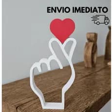 Mãozinha Coração Coreano Dorama KPOP Decoração coreana Impressão 3D