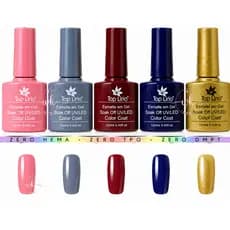 kit C 3 ou 5 Esmaltes em gel uv led manicure alta fixação unha