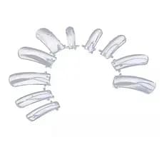 Kit 100 Molde Unhas Porcelana Gel Reutilizáveis Dual Form F1