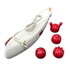 Super Massageador 110V Golfinho Profissional Manual Infravermelho Vibratório Percussão 4 Ponteiras