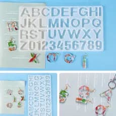 Molde De Silicone Forma De LETRAS/ALFABETO Para Produtos De Resina