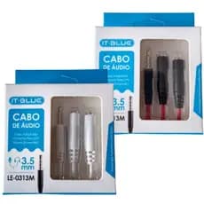 Kit 2 Adaptador P2/P3 Fone E Microfone Xbox One PS4 /PS5 Notebook Celular