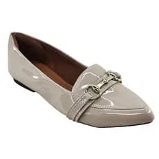 Sapatilha Rasteira Feminina Numeração Especial Bico Fino Verniz Confortável 40 a 44 Mocassim Mule
