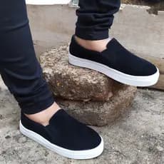 Slip On Tênis Feminino Casual Numeração Especial Sapatenis sem Cadarço