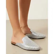 Kit 3 Mule Feminino Rasteira Bico Fino Rasteirinha Slide Chinelo Sandália Numeração Especial 33-44