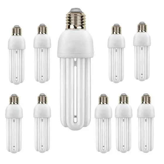 Lampada Fluorescente 15w Kit 10 Uni 220v Iluminaçao Branco Frio Casa Rua Ambiente Energia