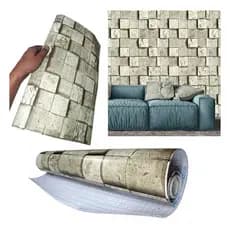 Papel De Parede Kit 5 Adesivo Tijolo Canjiquinha Pedra