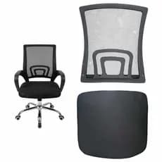 Conjunto Assento e Encosto Cadeira Escritorio Peça Reparo Trabalho Confortavel Estudo Home Office Casa Leitura