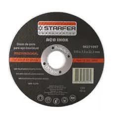 Kit Com Discos Corte E Desbaste Reto Para Inox E Aço 115mm