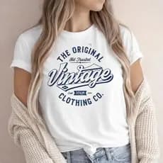 T shirt Feminina Estampada Vintage