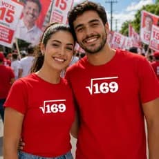 Camiseta Unissex Raiz Quadrada169 Estampa 13 Pt Lançamento Politica Envio Ja